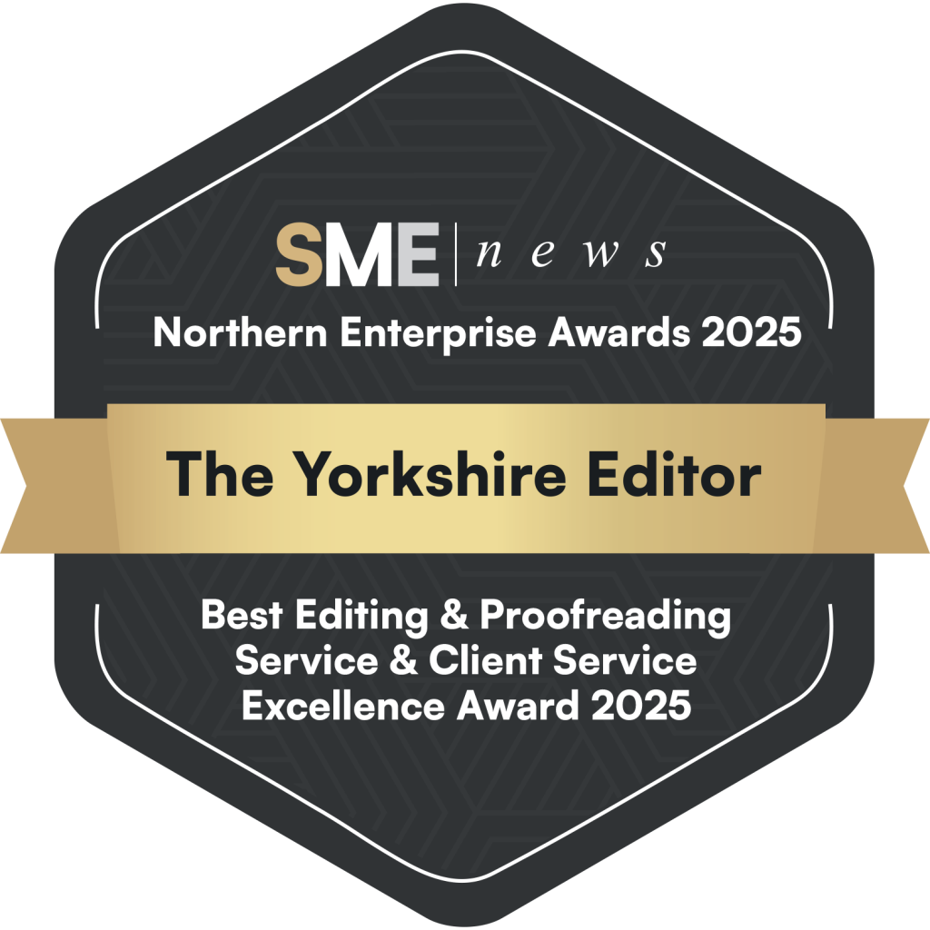 The Yorkshire Editor Northern Enterprise Awards 2025 Winners Badge